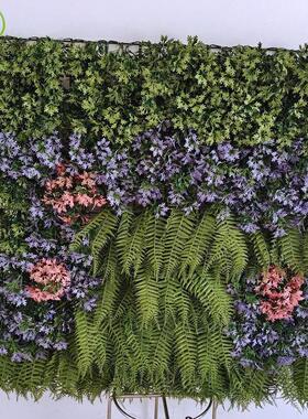 仿真绿色立体植物墙绿植墙背景墙装饰室外抗uv阻燃道具摆件批发