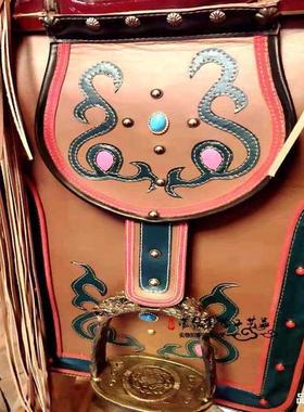 热销蒙古族马鞍子工艺品摆件装饰品特色仿真马鞍摆设蒙古包蒙古纪