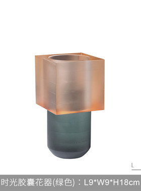 客厅电视柜莫兰迪色拼接花器样板间家居创意玄关餐桌摆放花瓶