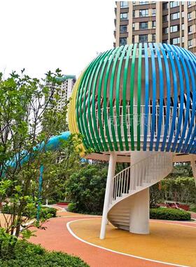 热销大型不锈钢动力滑滑梯游乐场小区攀爬无儿童乐园组合造型游乐