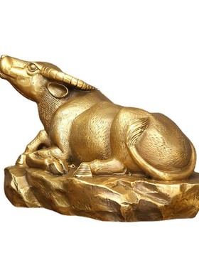 黄铜生肖商务工艺品牛摆件办公客厅家居装饰品摆设开业礼品