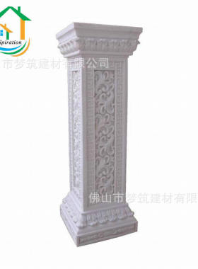 热销源头厂家生产欧式镂空花柱蹲玻璃钢柱大商场造型柱异形工程装