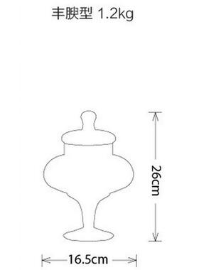 批发新款大号手工玻璃罐透明可选装饰摆件多款规格收纳罐