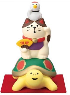 新年三毛猫日式猫ZAKKA福猫咪系列迷你摆设装饰桌面摆件拍照道具