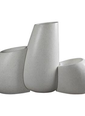 北欧不规则组合玻璃钢落地大花瓶奇鞋摆件商场酒店软装创意景观形