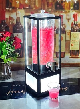 热销加厚铁架七彩充电可乐桶酒炮器ktv专用扎啤3l发光商用酒吧果