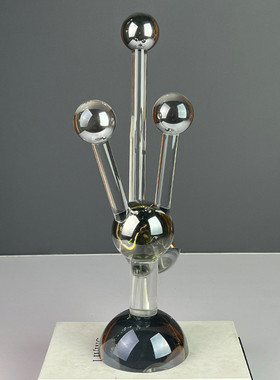 热销创意奖杯水晶分子球摆件客厅酒店玄关电视柜样板房家居装饰品