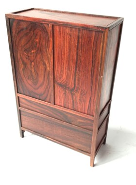 红木微型家具仿古微缩模型红酸枝迷你小家具摆件实木椅子工艺品