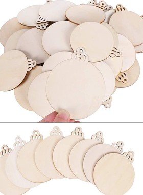 木质配件创意圣诞木片挂件家居装饰品diy道具圣诞树木工艺品