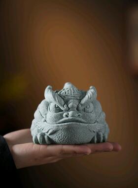 热销金蝉摆件青砂石客厅茶桌茶宠桌面爆鱼缸微景观造景招财送礼装