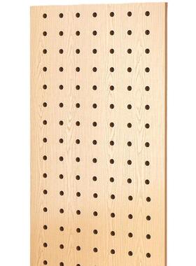 墙上新款洞洞板实木入户玄关壁挂式置物架收纳实用配件收纳置物架