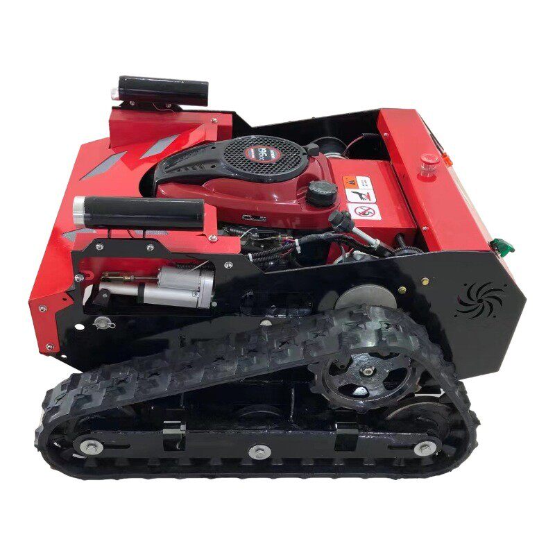 Crawler remote control lawn mower orchard agriculture and forestry intelligent weeding equipment remote control walking lawn mower for land reclamation and climbing