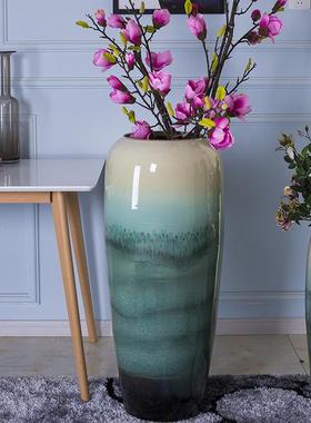 淡雅直供古典产地陶瓷花瓶落地花瓶摆件景德镇陶瓷花瓶九件套