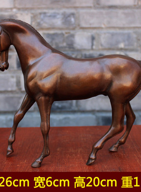 宇卓铜器 黄铜奔马  纯铜马 奔跑马 摆件 工艺品 家居装饰