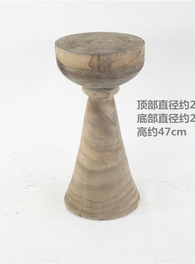 厂家销售田园木质休闲凳花架花置物架手工制作风格装饰摆件