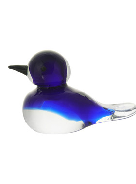 货源玄关水晶摆件桌面家居用品卡通琉璃彩色雪花白点小鸟客厅