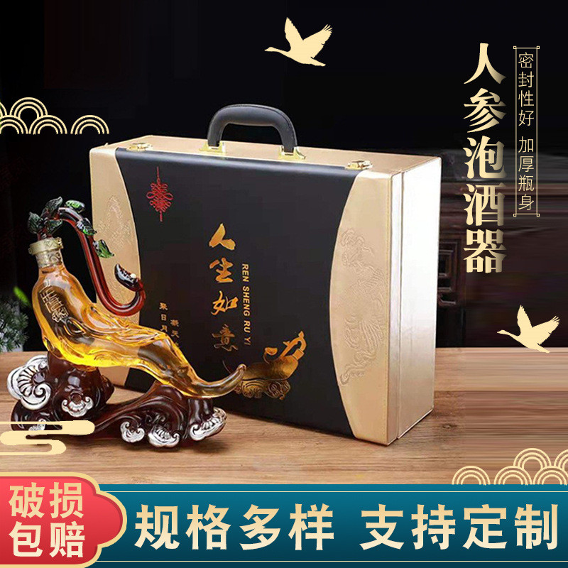 Wholesale life-fulfilling shape bubble wine bottle glass sealed empty wine bottle office decoration glass wine bottle