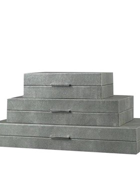 新中式摆件酒店工艺品样板间床头柜创意家居软装饰品首饰盒收纳盒