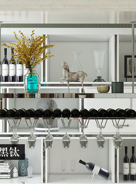 红酒杯架倒挂式轻奢意家用吧台高脚吊杯架悬挂不锈钢葡萄酒架