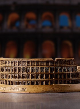 热销欧洲罗马竞技场树脂立体模型筑名意大利古罗马斗兽场创意桌面