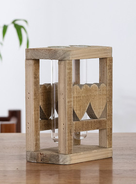 热销漂流木休闲花瓶摆件餐厅民宿收银台桌面花瓶水培铜钱草绿萝植