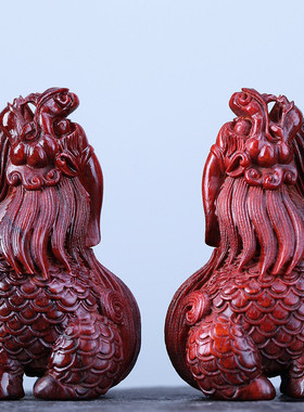 印度老料小叶紫檀望天吼手把件摆件工艺品紫檀整料雕刻送礼佳品