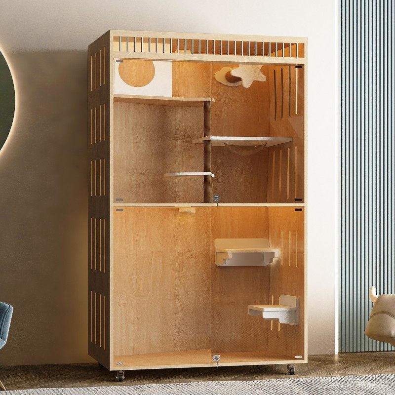 实木猫别墅笼子宫殿宠物店展示柜子猫窝家用猫屋豪华双层三层防水,淘宝优惠券,粉丝福利购,淘宝优惠卷