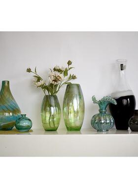 【玻璃批发】外贸出口彩色手做低价艺术花瓶