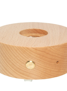 3d小夜灯发光底座圣诞节木质音乐盒创意摆件礼品音乐盒灯座定制