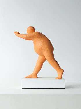 热销书房树脂拍手人样板房电视柜卧室新中式客厅餐厅桌面家居饰品