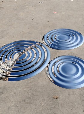 厂家复古供应创意不锈钢水滴雕塑摆件大堂水景办公场所铁艺摆件