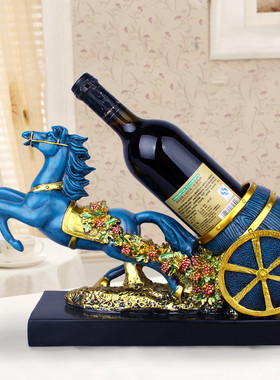 工艺品欧式马拉车和拉车酒架客厅酒柜办公室摆件商务礼品