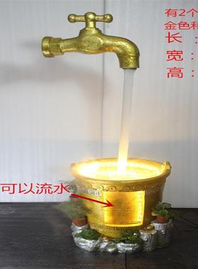 铁桶流水喷泉悬空茶壶大型玻璃钢雕塑酒店广场景观区茶馆装饰摆件