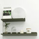 WBZ7 dark green wall partition home soft decoration decorative board storage layered storage rack iron art one-line