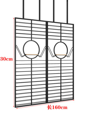 屏风酒吧卡座隔断酒架展示架工业风吧金属落地红酒架餐装饰架