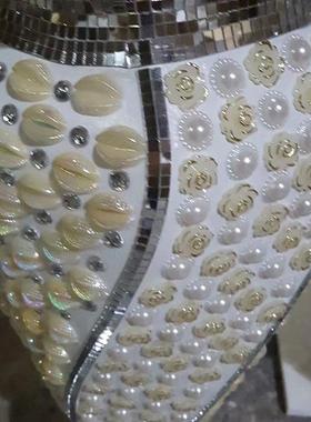 热销简约镁落地大花瓶玻璃钢泥家居干花插花花器客厅酒店装饰品摆