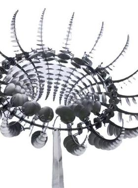 热销风动雕塑灯大型风车灯配件发光不锈钢风动雕塑户外景观灯雕塑