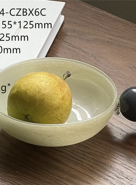 中古风装饰品双色拼接花瓶迷你水杯果盘碟子餐盘香薰烛台轻奢餐桌