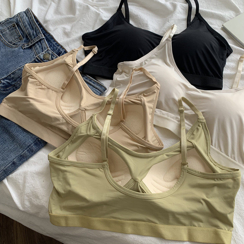 内衣女夏季薄款美背文胸一体小式聚拢小胸抹胸抹胸防走光美背,淘宝优惠券,粉丝福利购,淘宝优惠卷