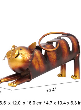 猫咪酒架金属工艺品家居猫抱酒架铁艺动物装饰欧式架酒柜酒具