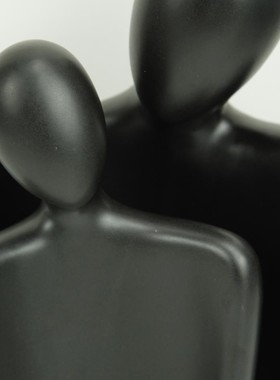 热销现代简约树脂玄关艺术摆件客厅电视柜情侣卧室书桌样板房软装