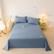 Autumn and winter cotton thickened bed sheets single-furry solid color simple bedding single piece bed sheet right angle Nantong home textile