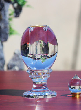 摩尼宝塔水晶舍利塔藏传结缘密封装藏舍利子甘露丸藏红花水晶石