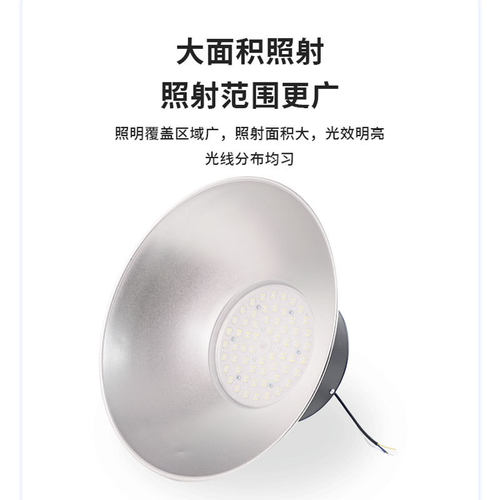 led工矿灯工业车间室内照明天棚灯专用仓库球场200w防眩目工矿灯 - 图3