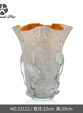 新中式轻奢玻璃花瓶高颜值水培批发创意异形瓶高级感软装养花摆件