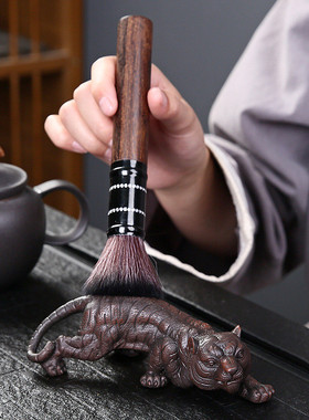 热销招财生肖虎茶宠摆件精品可养紫陶茶宠物茶茶桌茶台玩装饰茶具