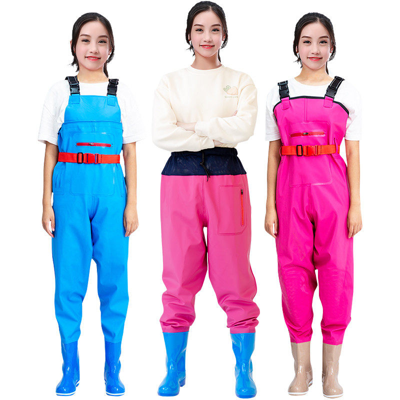 女款玩水连体下水裤亲子防水赶海成人雨鞋男女抓鱼雨裤防沙裤,淘宝优惠券,粉丝福利购,淘宝优惠卷
