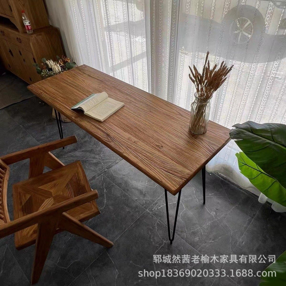 老榆木茶桌阳台围炉煮茶桌长方形便捷可折叠喝茶烧烤桌椅火锅桌,淘宝优惠券,粉丝福利购,淘宝优惠卷