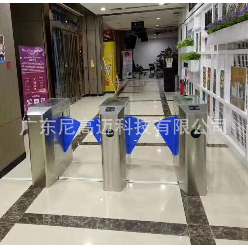Hot-selling Nicomai Smart Wing Gate Face Recognition Access Control Attendance Fast Track Kindergarten Factory Swipe Card Shrink