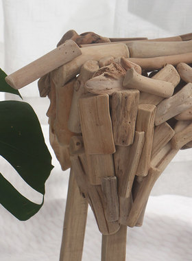 热销舞匠家居漂流木摆件民宿一鹿有你摆件店铺家居创意手工酒店摆